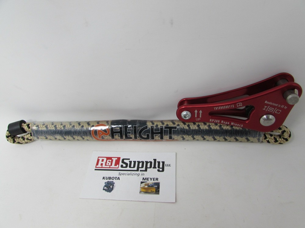 RED ISC SINGING TREE ROPE WRENCH W/ STIFF TETHER - ARBORIST CLIMBING
