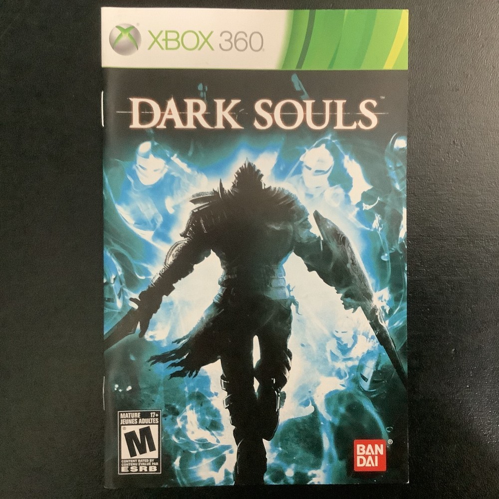 Dark Souls 1 Microsoft Xbox 360 Instruction Manual Only