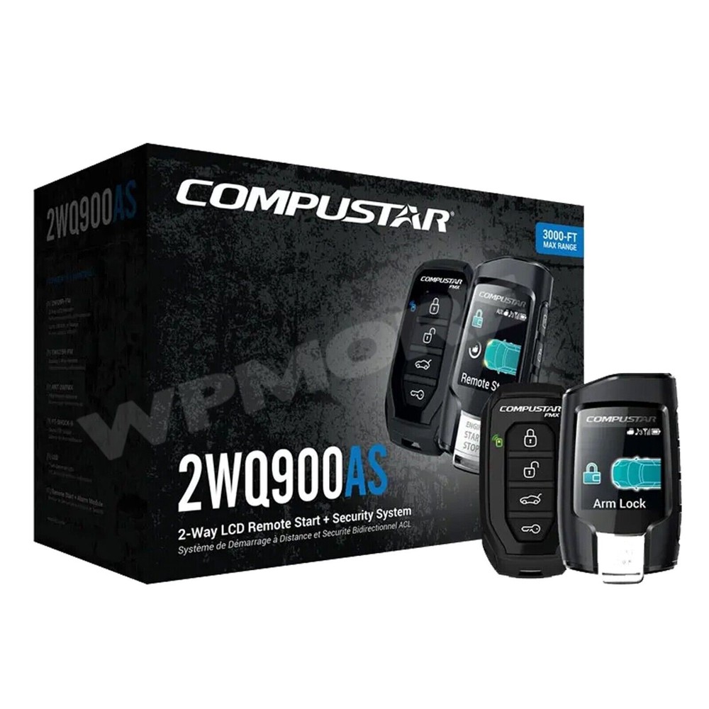 Compustar CS2WQ900-AS 2-Way Remote Start Security + Drone X1MAX-LTE + Blade-AL