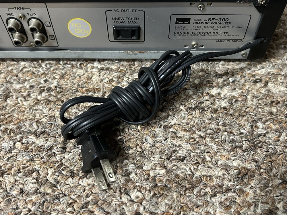 Sansui SE-300 7-Band Stereo Graphic Equalizer TESTED ✅