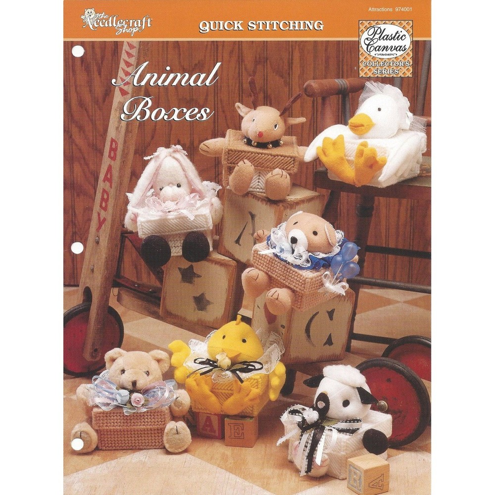 Animal Boxes Plastic Canvas Pattern The Needlecraft Shop