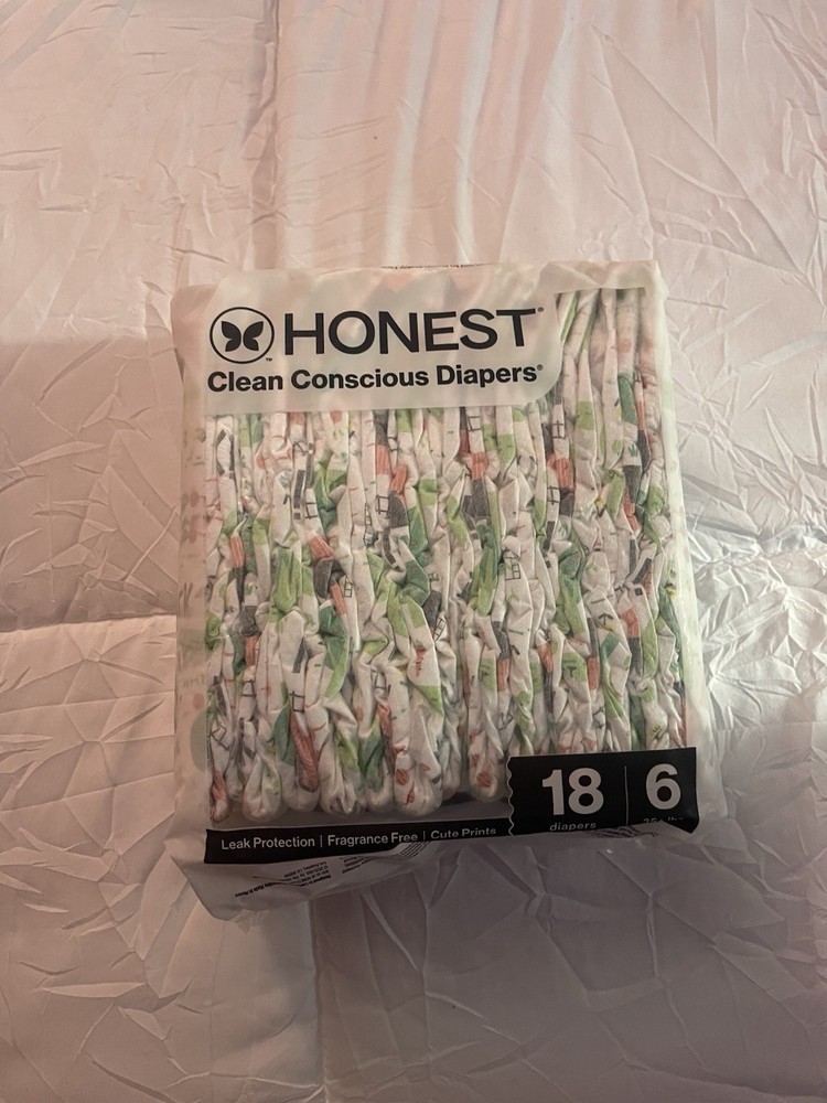 Honest Diapers Size 6, 18 Ct