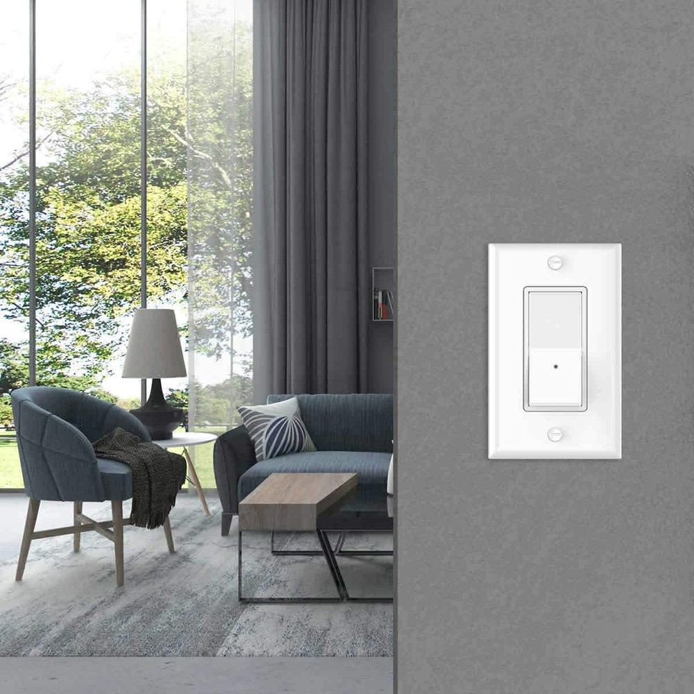 2 Pack Illuminated 3 Way Light Switch Decora Paddle Rocker Light Switch with