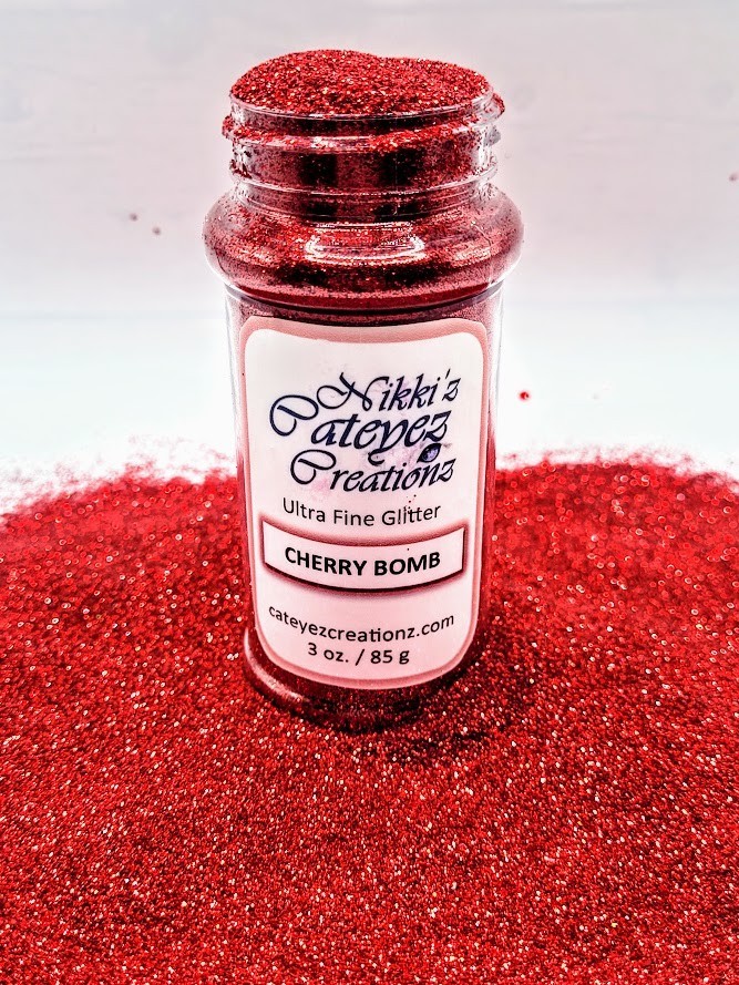 Ultra Fine Red Glitter - Cherry Bomb 3 oz.