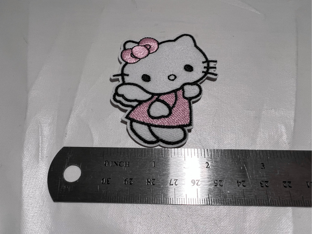 Hello Kitty with Fairy Wings Iron on Patch