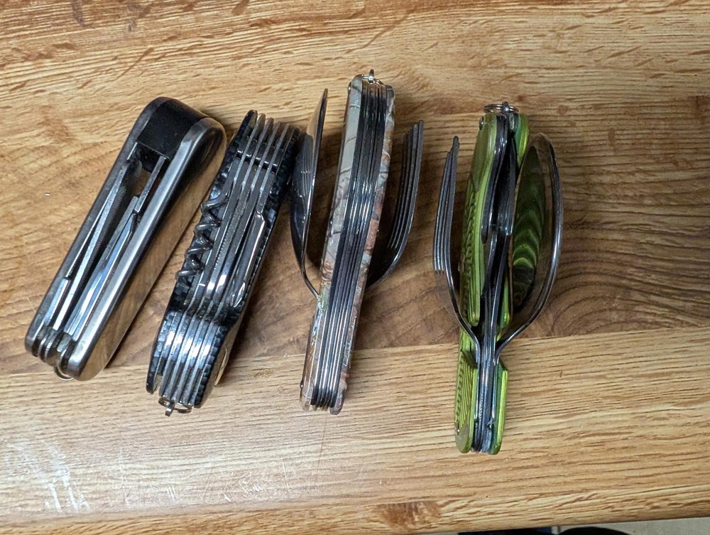 Set of 4 Multi-Tool Camping Utensils