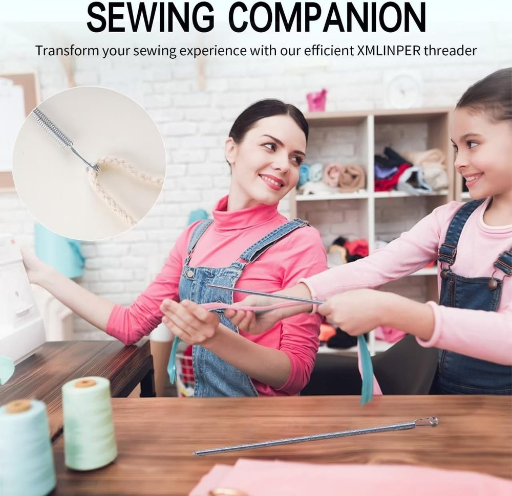 3PCS Spring Drawstring Threader Tool-Rope Threader Clip for Drawstring Replac...