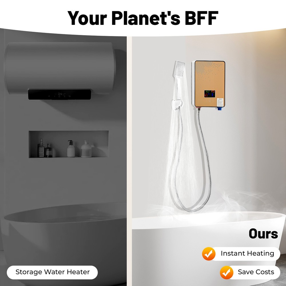 Instant Electric Tankless Hot Water Heater On Demand Whole House 110V 4500W New