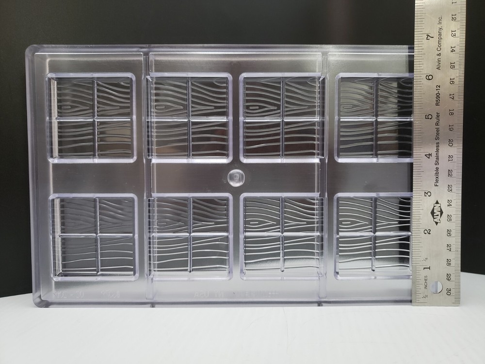 2 - Micelli Artisan / Chocolatier Polycarbonate 8 Bar Chocolate Molds