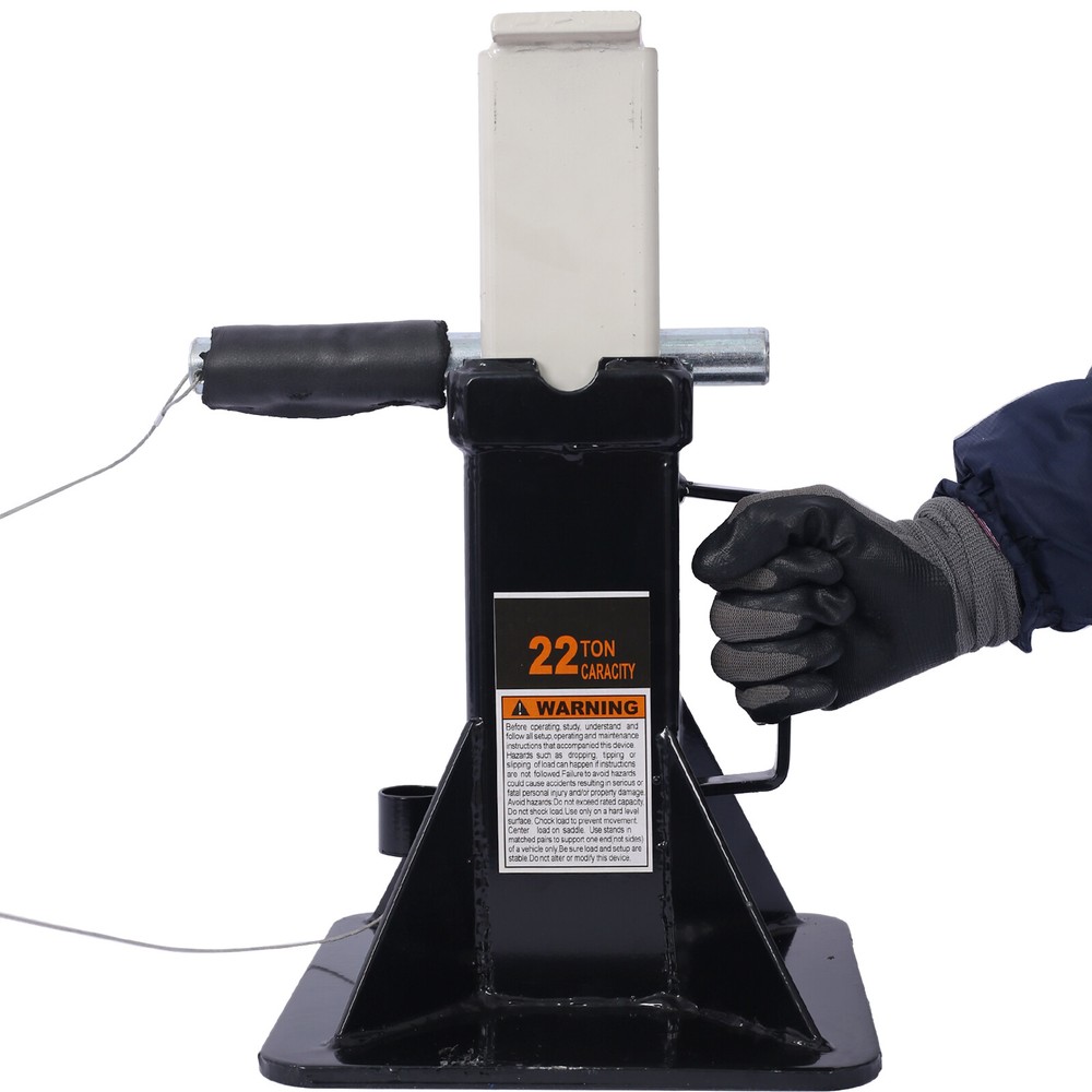 1Pair 44000lbs Capacity Jack Stands Pin Style Lock Adjustable Height Steel Jack