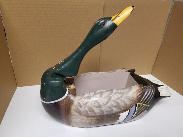 14" Rivers Edge Wood Mallard Duck Nutcracker