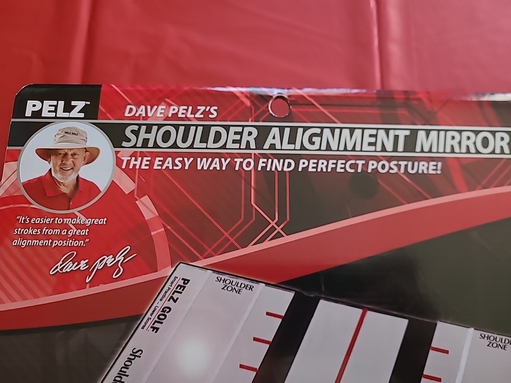 Pelz Golf DP4006 Shoulder Alignment Mirror, Clear, Standard New