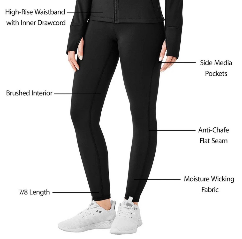 Member's Mark Women's Super Soft Side Pockets Extra Warm Legging S