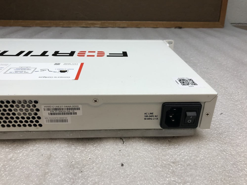 Fortinet FortiGate 101E Network Security/Firewall Appliance - White (FG-101E)