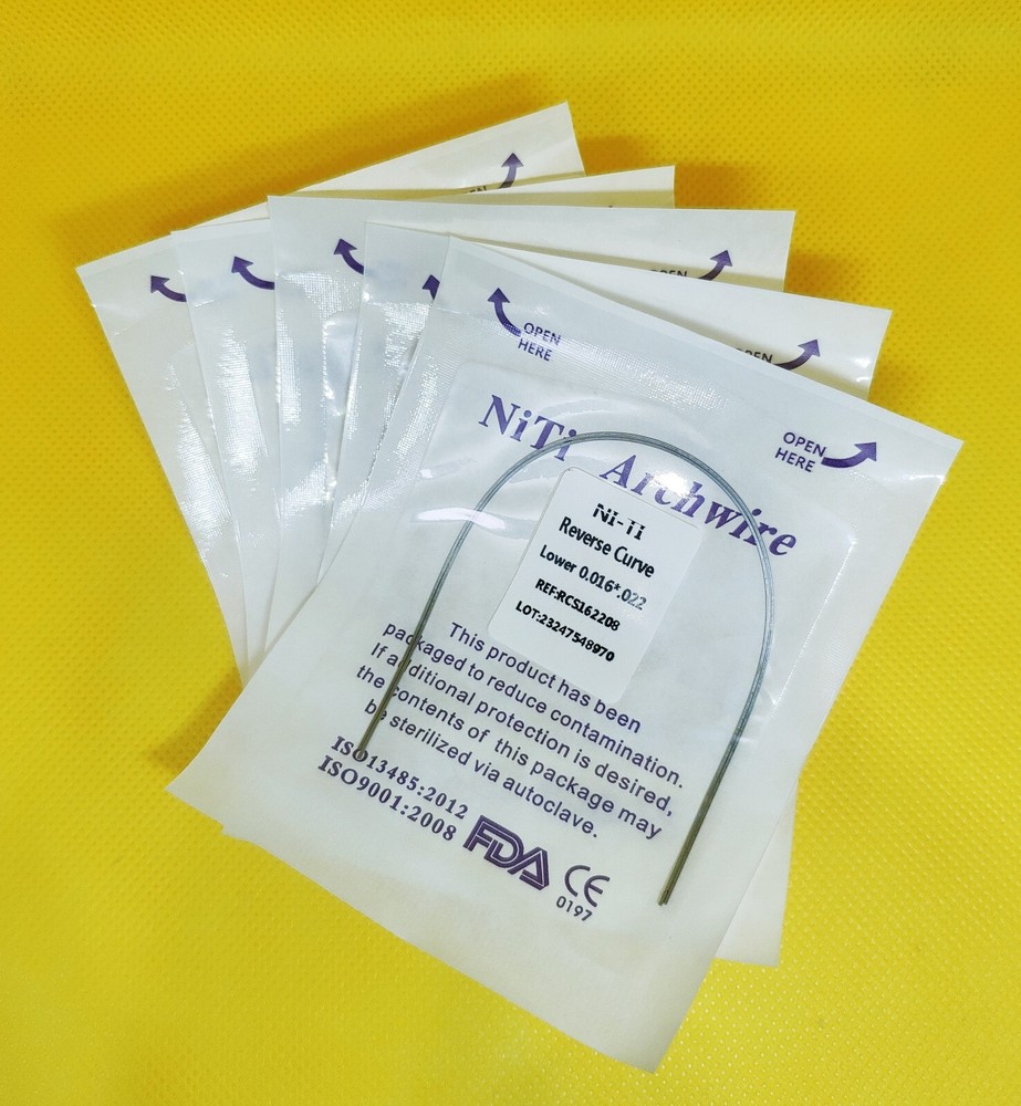 5Pack Dental Orthodontic Super Elastic Reverse Curve NITI Arch Wire Rectangular