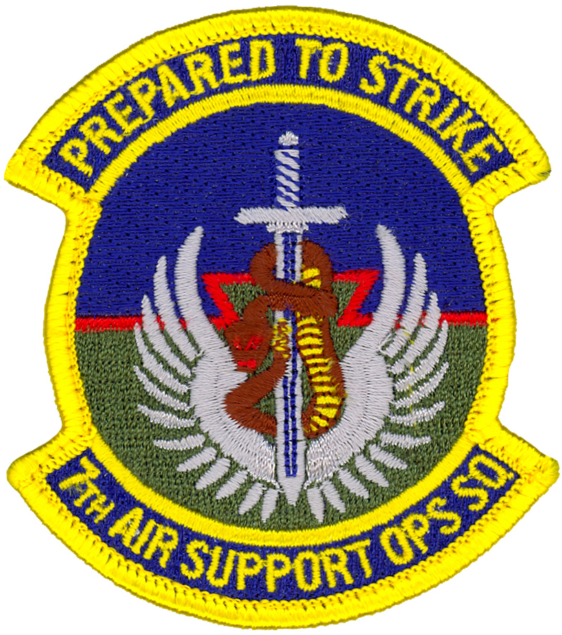 USAF 7th AIR SUPPORT OPERATIONS SQUADRON PATCH - COLOR