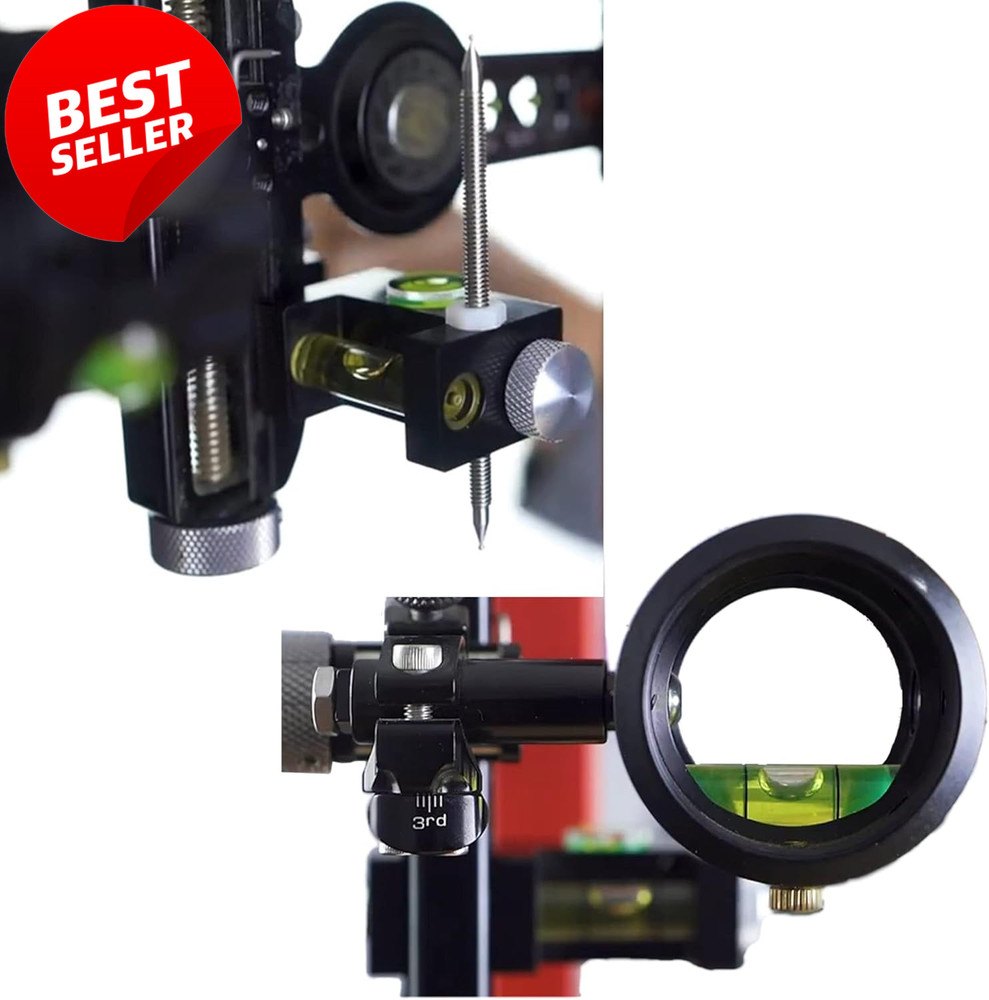 Archery 3rd Axis Bow Sight Level Tool Kit Bubble Level for Compound Recurve US
