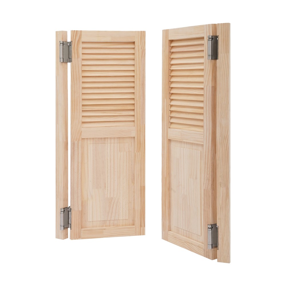 Partition Door - Swing Solid Pine Wood for Stylish Space Utilization