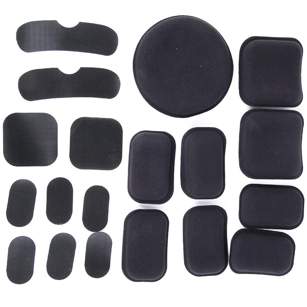 19Pcs Helmet Pad Universal EVA Protective Pad For Fast Mich ACH Tactical Helmets