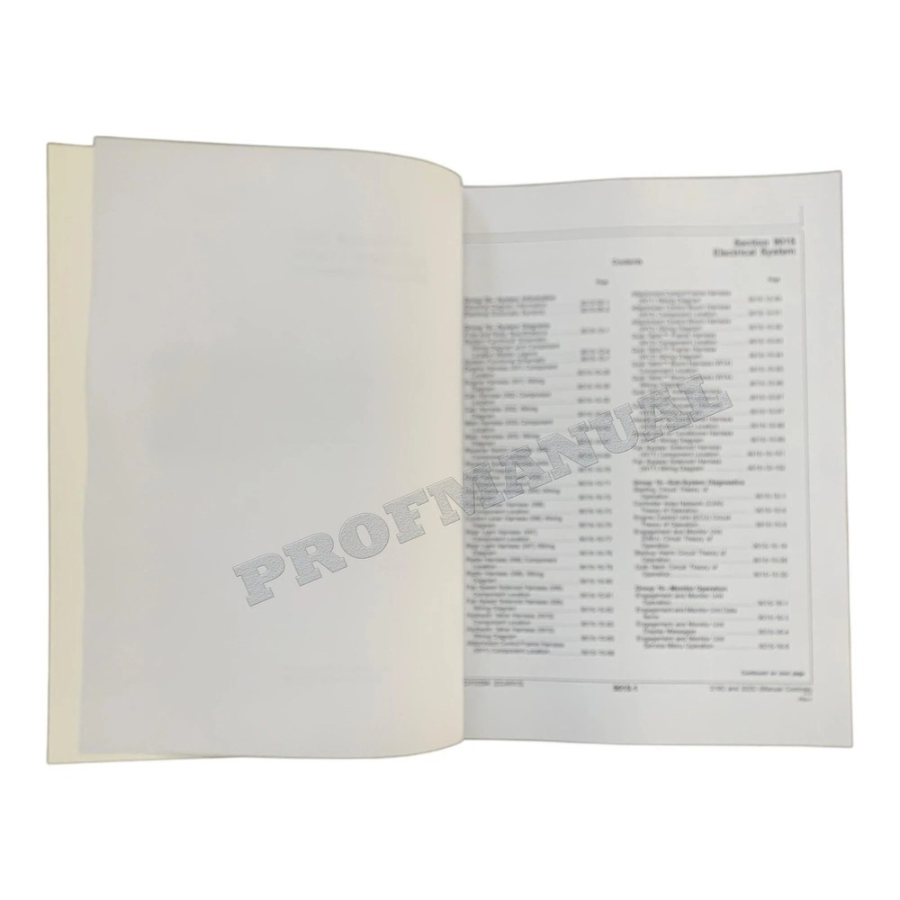John Deere 319D Skid Steer Loader Electr Schematic Service Manual *Send SN