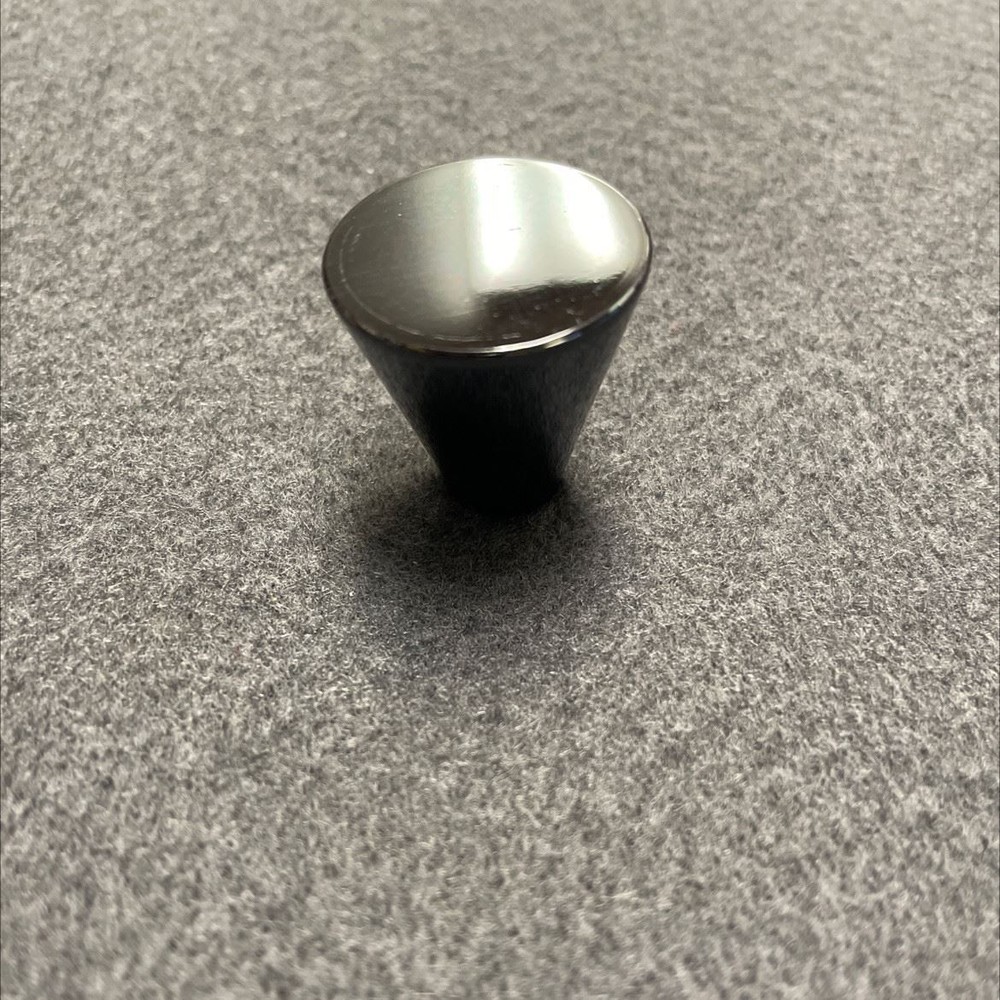 1" Delano Cone Knob Black Nickel
