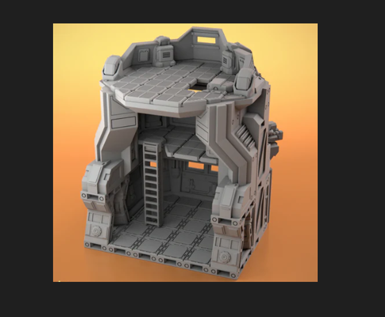 Wargaming terrain - Sci Fi bunker -Warhammer 40k, Infinity