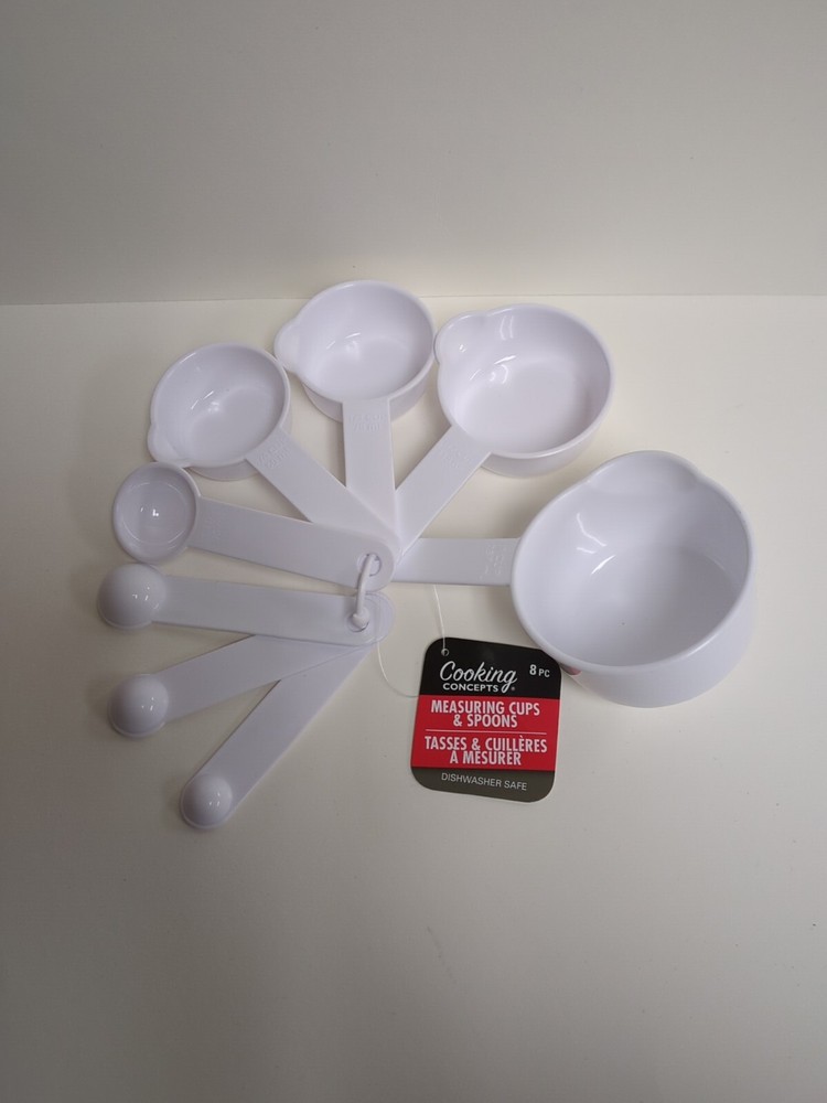8 Piece Measuring Cups Plastic Dishwasher Safe