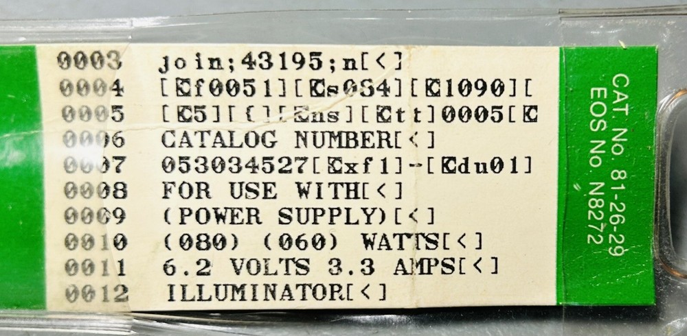 Bausch & Lomb 12" Straight Line Reading all Type Numerals Magnifier Plastic Case