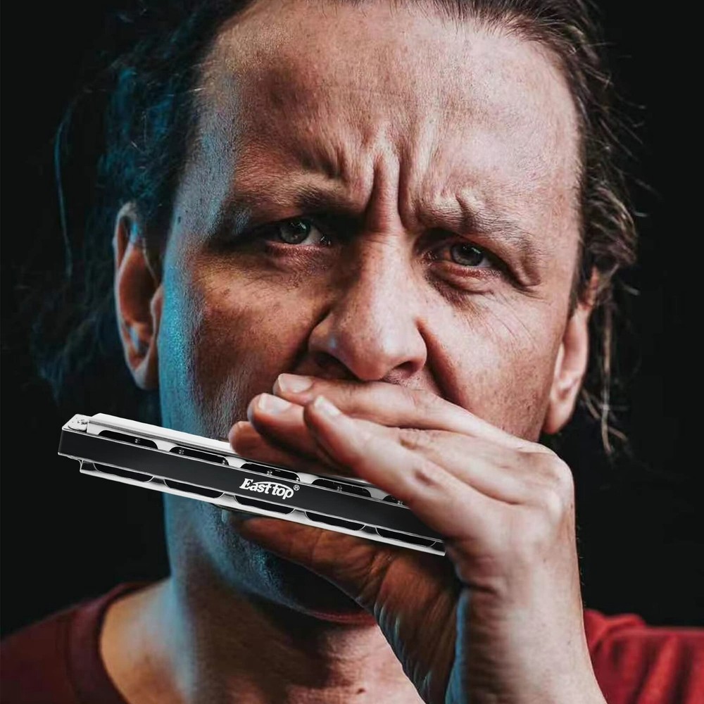 EASTTOP polyphonic harmonica 7 Sets 24-hole for Beginner Adult Student Harmonica