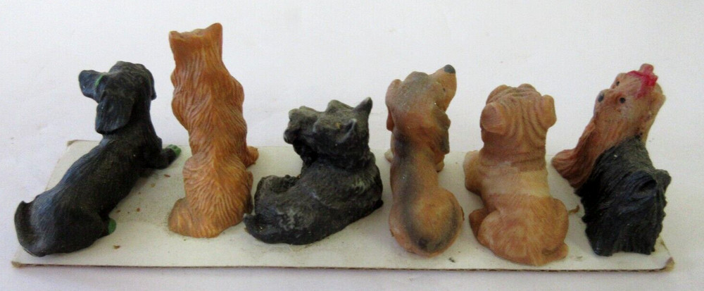 G SCALE 6 DIFFERENT DOGS TWO BLACK DOGS