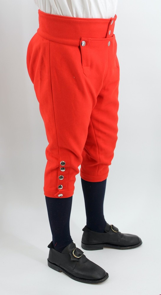 Red Wool Knee Breeches Size 52