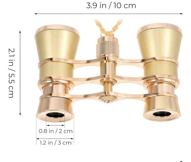 3X25 Binoculars Low-Light Vision Telescope Compact High Definition Open Box New.