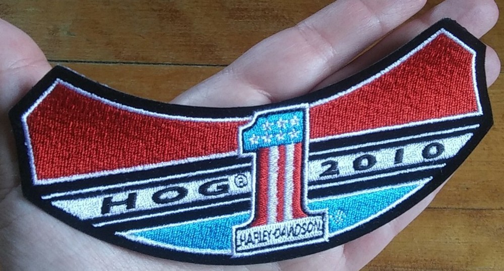 Harley Davidson 2010 HOG #1 Embroidered Motorcycle Vest Jacket BIKER PATCH