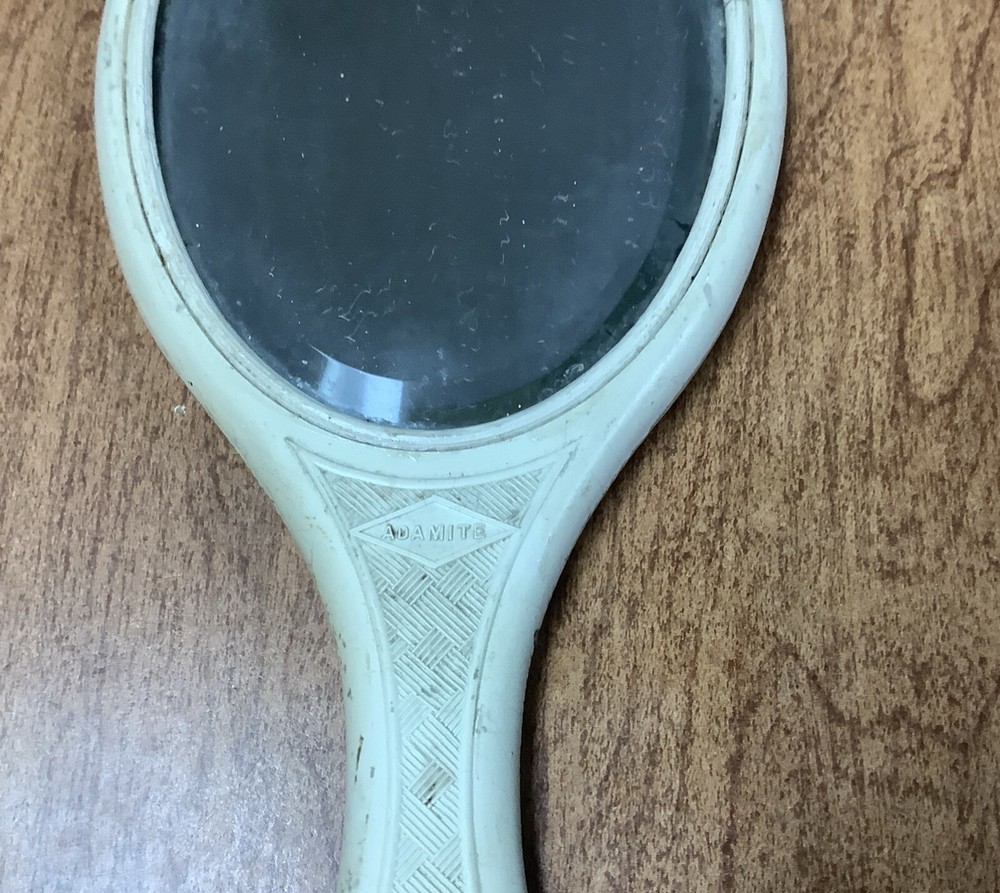 Vintage Hand Held Vanity Mirror .
