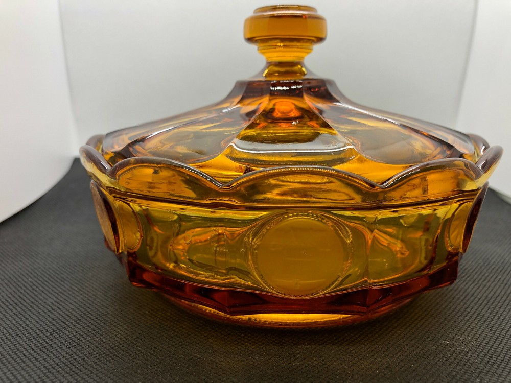 Fostoria Candy Dish Amber Non Footed