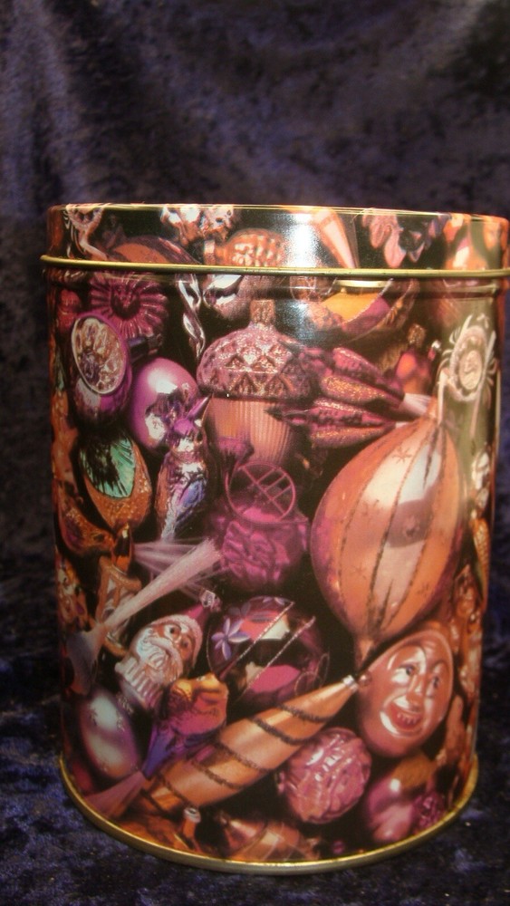 THREE ORNAMENT TINS~KNICK KNACKS ~ 5.5”/5”/4” ~ VGC ~