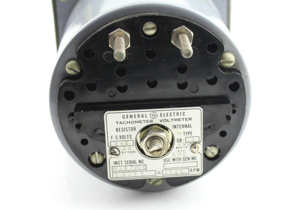 NOS Qty 1 GE Type DB-18SYU Panel Meter Tachometer Voltmeter Degrees Per Second