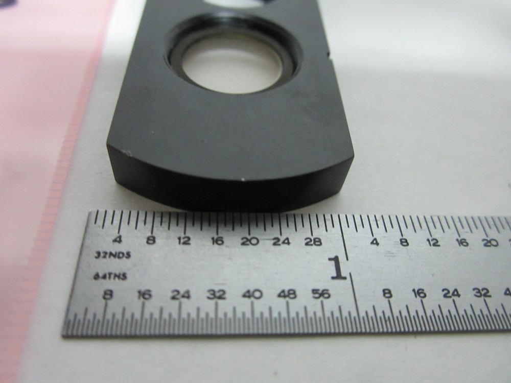 MICROSCOPE PART FILTER SLIDE + LENS OPTICS AS IS BIN#R5-23