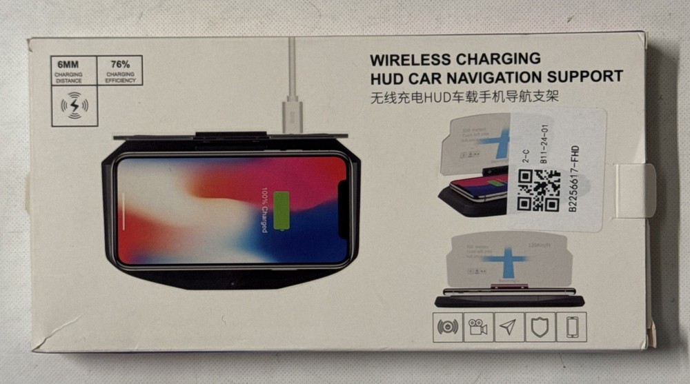 Wireless Charging HUD Car Navigation Support