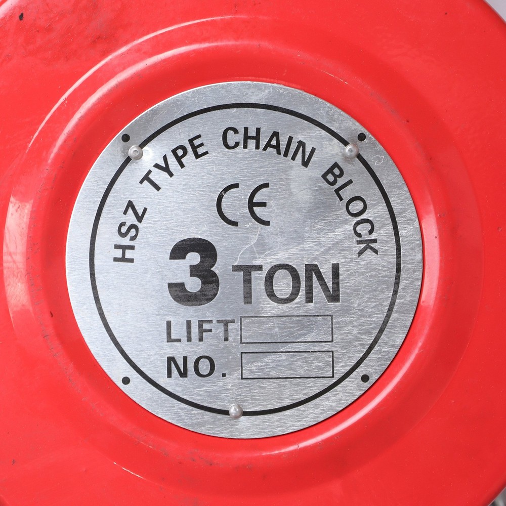 3 Ton/6600LBS Chain Hoist Puller Block Fall 10FT Lifting Chain w/ Hooks
