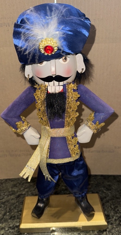 Rare Arabian Dancer Nutcracker On Wide Base With Plaque Nutcracker Ballet
