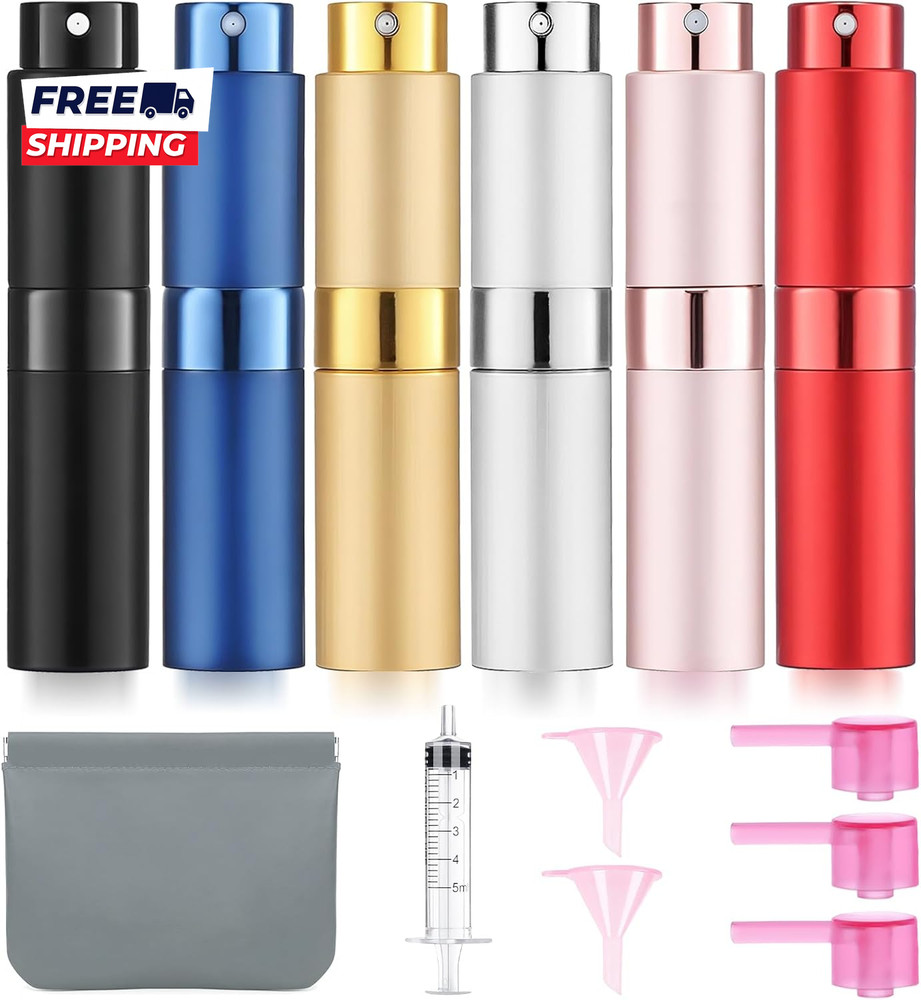 8ML Empty Perfume Atomizer Cologne Travel Spray Bottle for Refill Portable