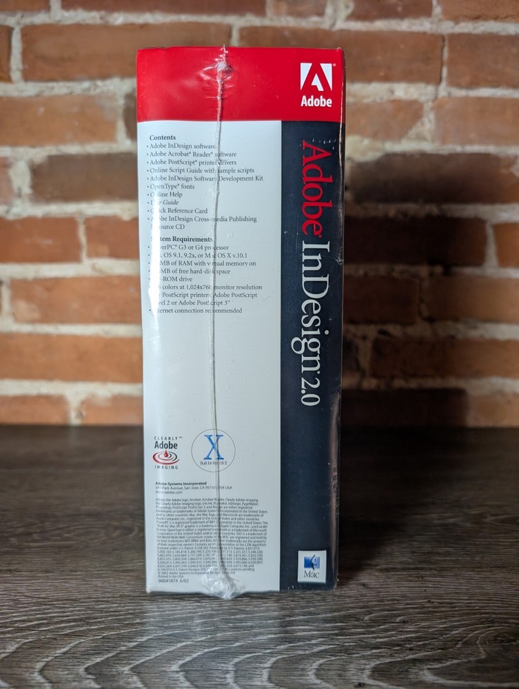Adobe InDesign 2.0 Complete Software New In Box ~ Macintosh ~ Sealed