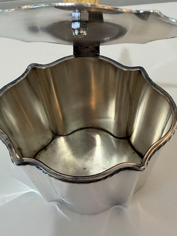 Silver Match Holder~Tea Caddy Decor