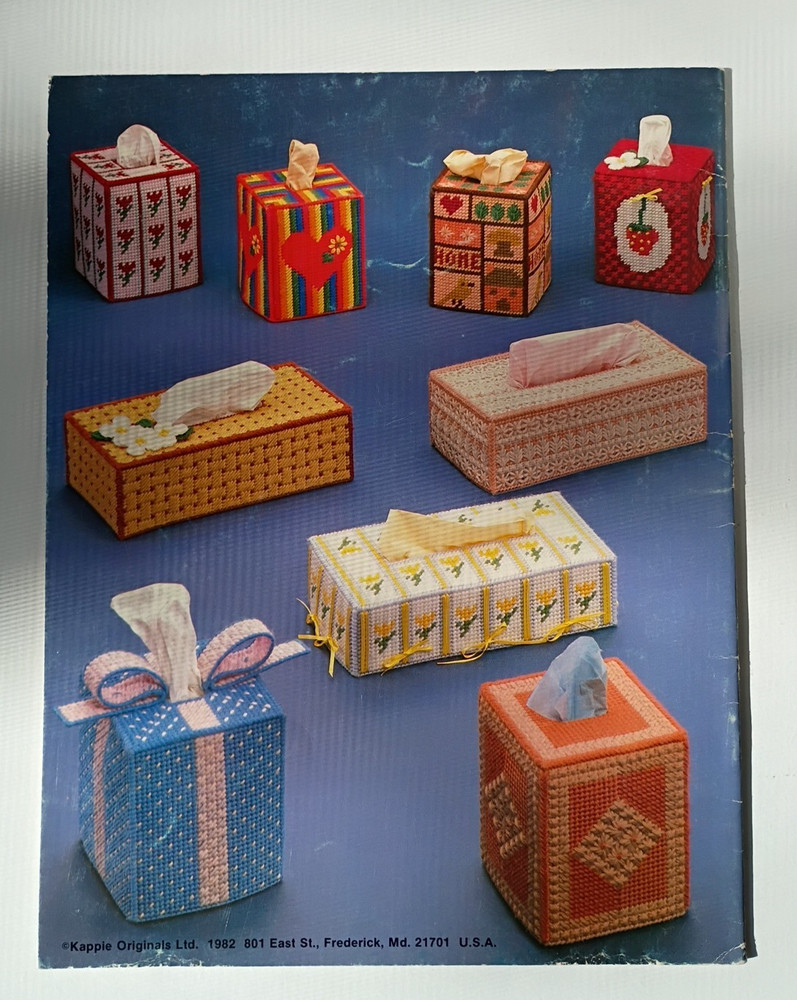 Terrific Tissue Boxes Kappie Plastic Canvas Pattern Book 105