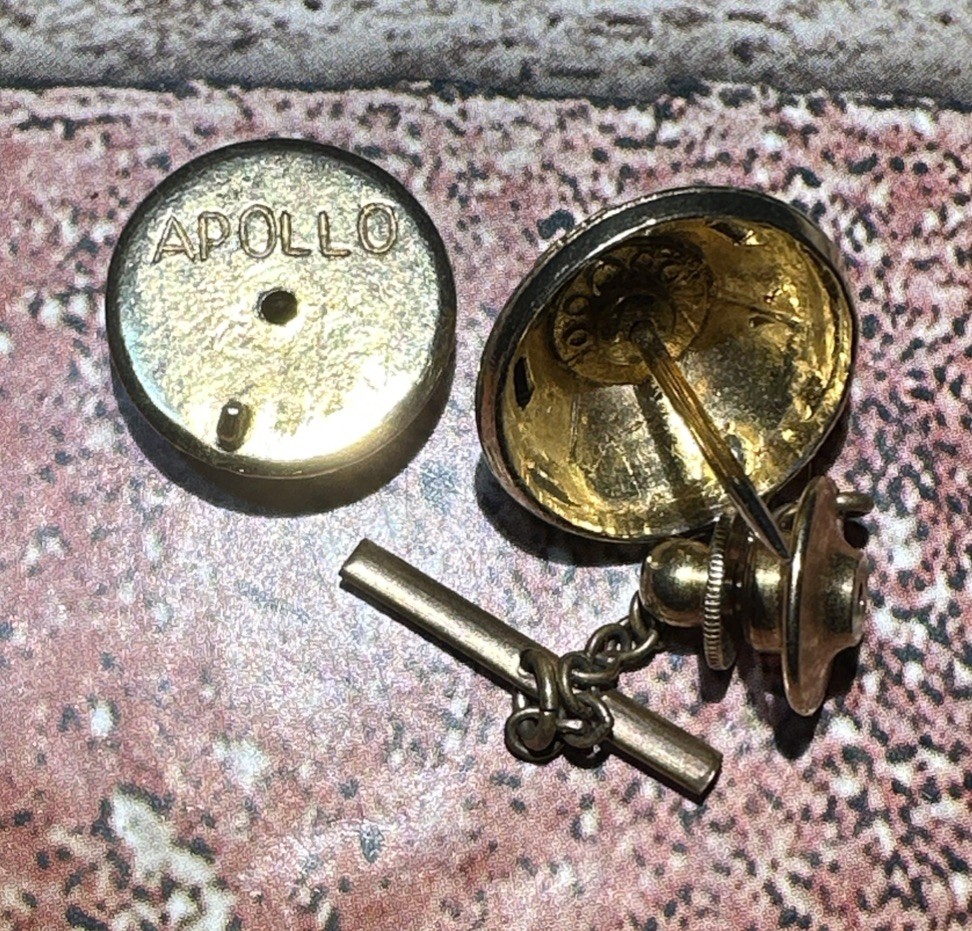 Vintage NASA Apollo Space Command Module Tie Tac Pin Astronauts