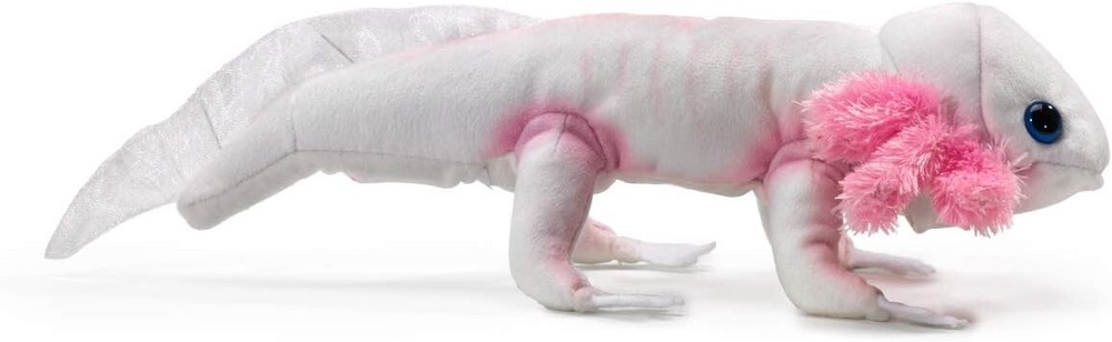Folkmanis Axolotl Finger Puppet, White, Pink