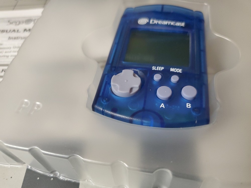 Sega Dreamcast Blue VMU Card (Visual Memory Unit) CIB Open Box NEW