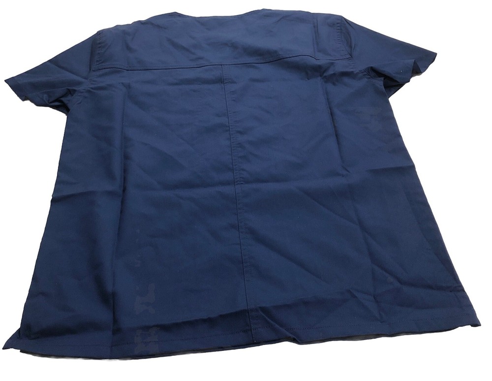 Landau Unisex Dark Blue Careflex One Pocket Scrub Top Medium