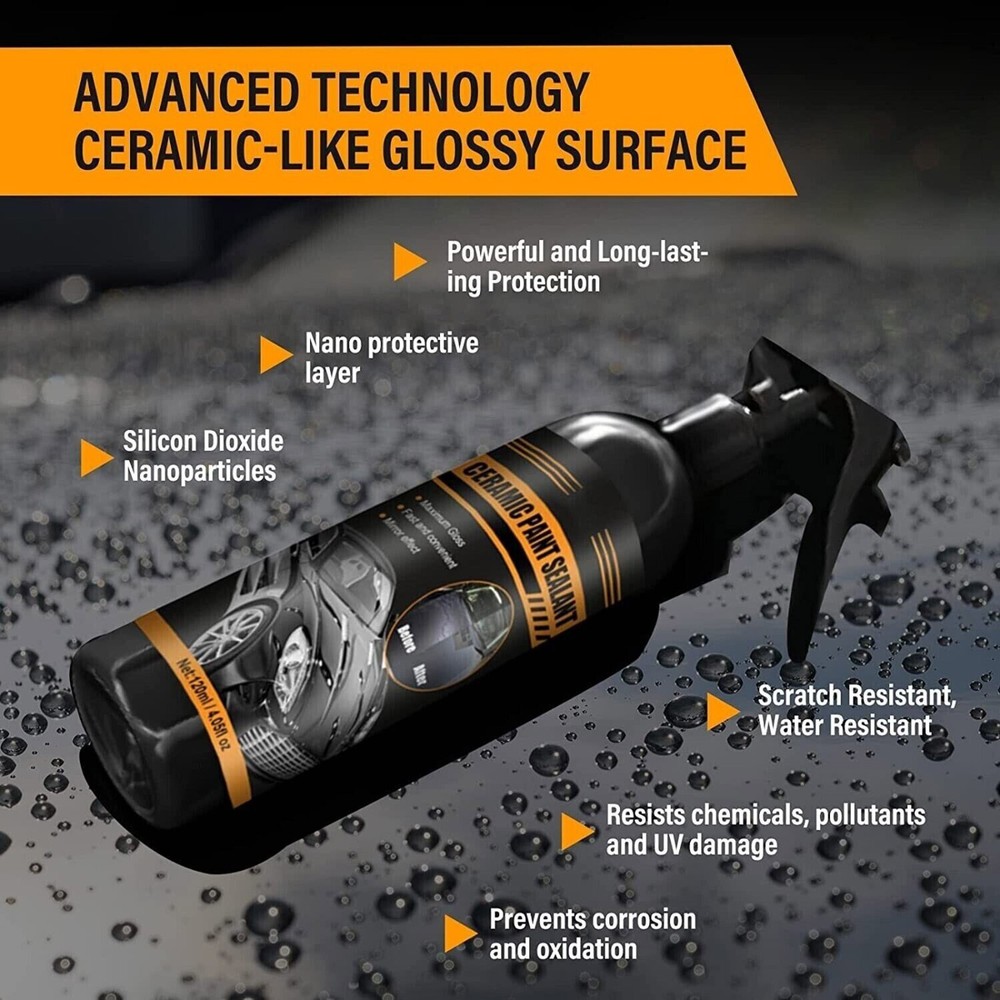 High Protection Quick Car Coat Ceramic Coating Spray Hydrophobic 120ML US